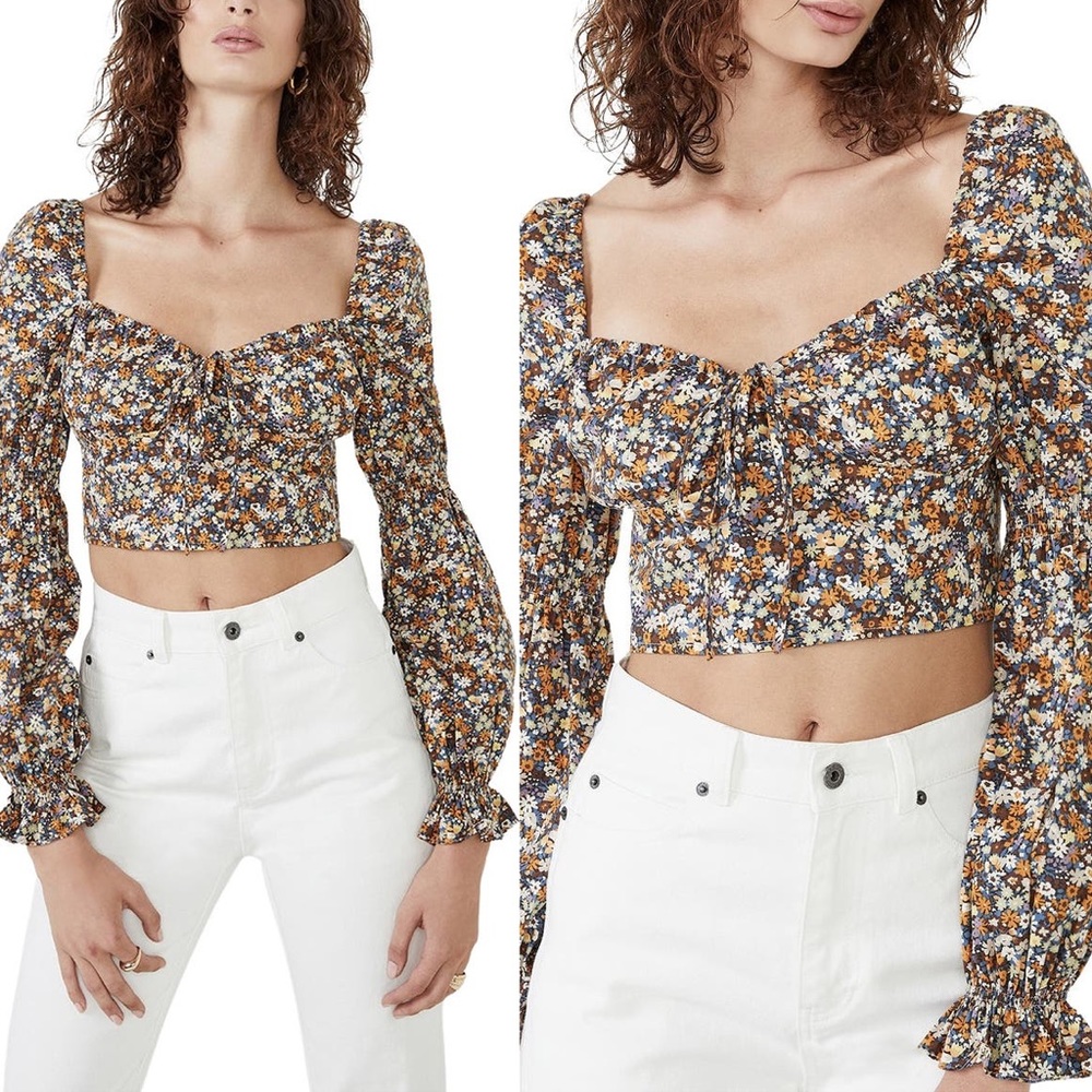 BARDOT Clarissa Floral Crop Top
